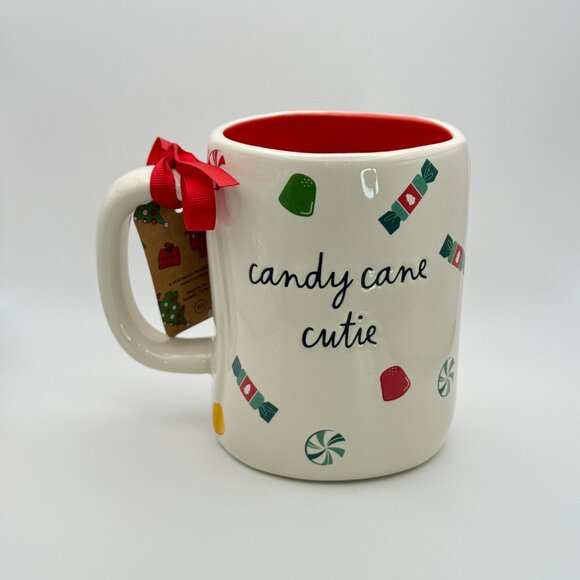 Snoopy Christmas mug by Rae Dunn | candy cane cutie Peanuts coffee mug - Picture 3 of 6